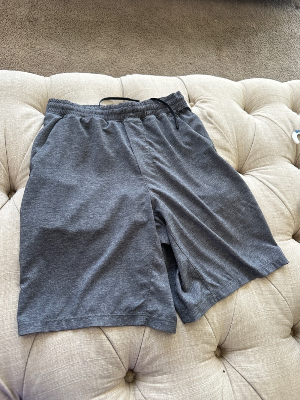 lululemon athletica Men's Charcoal Gray Athletic Shorts